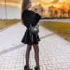SPÓDNICZKA Rozkloszowana z KOŁA Czarna - obrazek 3