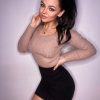 Spódniczka CZARNA Mini ołówkowa na Gumce - obrazek 4