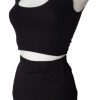 Komplet CZARNY bluzka Top + spódniczka MINI na Gumce - obrazek 7