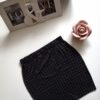 Czarna SPÓDNICZKA  MINI w KROPKI GROSZKI ołówkowa gumka - obrazek 13