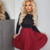 BORDOWA SPÓDNICZKA rozkloszowana z KOŁA na ZAMEK różne KOLORY - obrazek 10