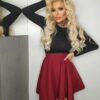 bordo, bordowa, bordowa spódniczka, elegancka, lato, luźny styl, moda, modna spódniczka, ostry róż, rozkloszowana, różowa, spódnica, spódniczka, spódniczka na co dzień, spódniczka na lato, spódniczka na zamek, spódniczka rozkloszowana, spódniczka z koła, stylowa, wygodna, wygodna spódniczka